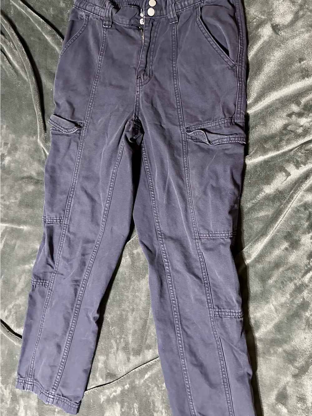 PacSun Navy Utility Cargo Pants – Size S 100% Cotton